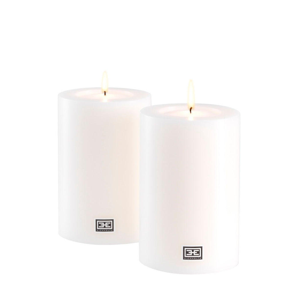 Artificial Candle ø 10 x H. 15 cm set of 2