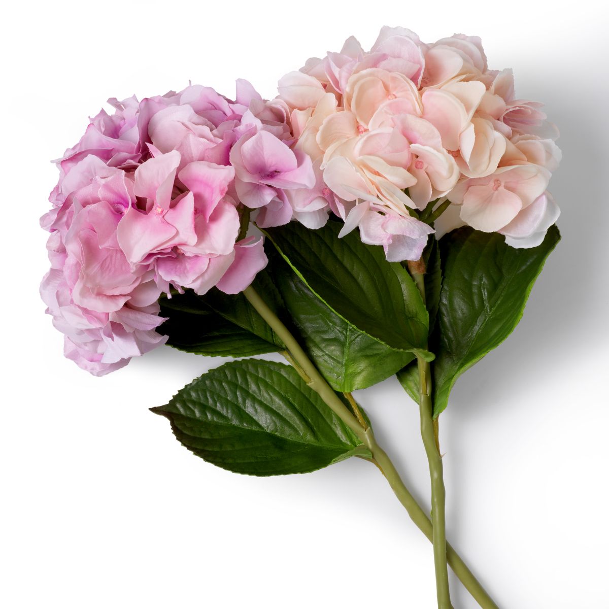 Bouquet of Hydrangeas real touch 48 pcs/2varieties