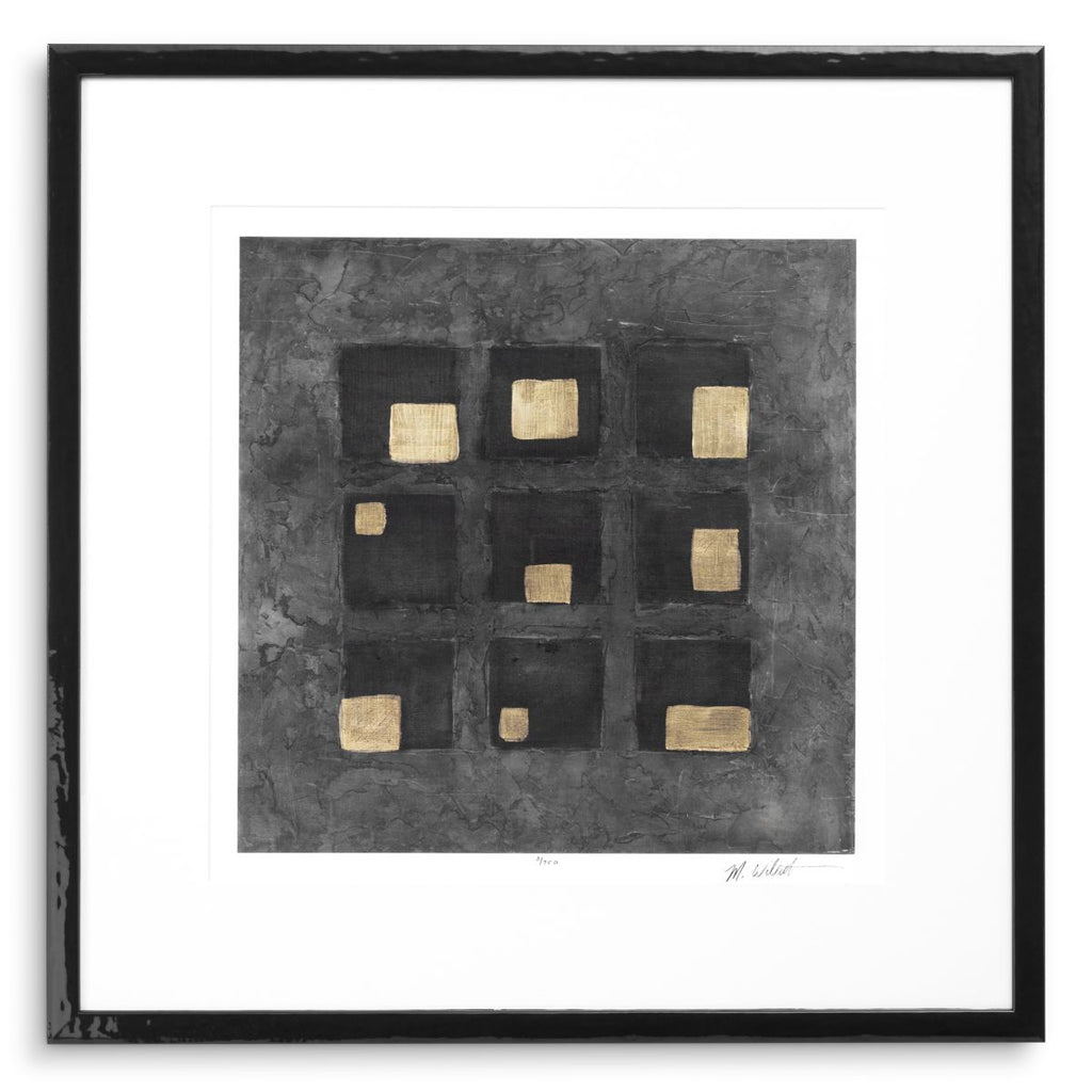 Print Black Squares by Michael Willett set of 2