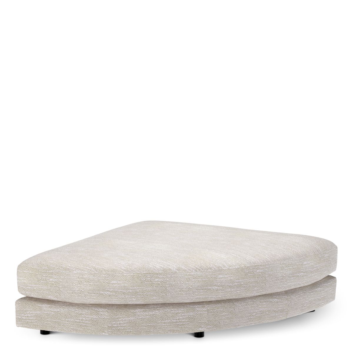 Modulsofa Lounge Club - Ottoman half round Lurano Beige