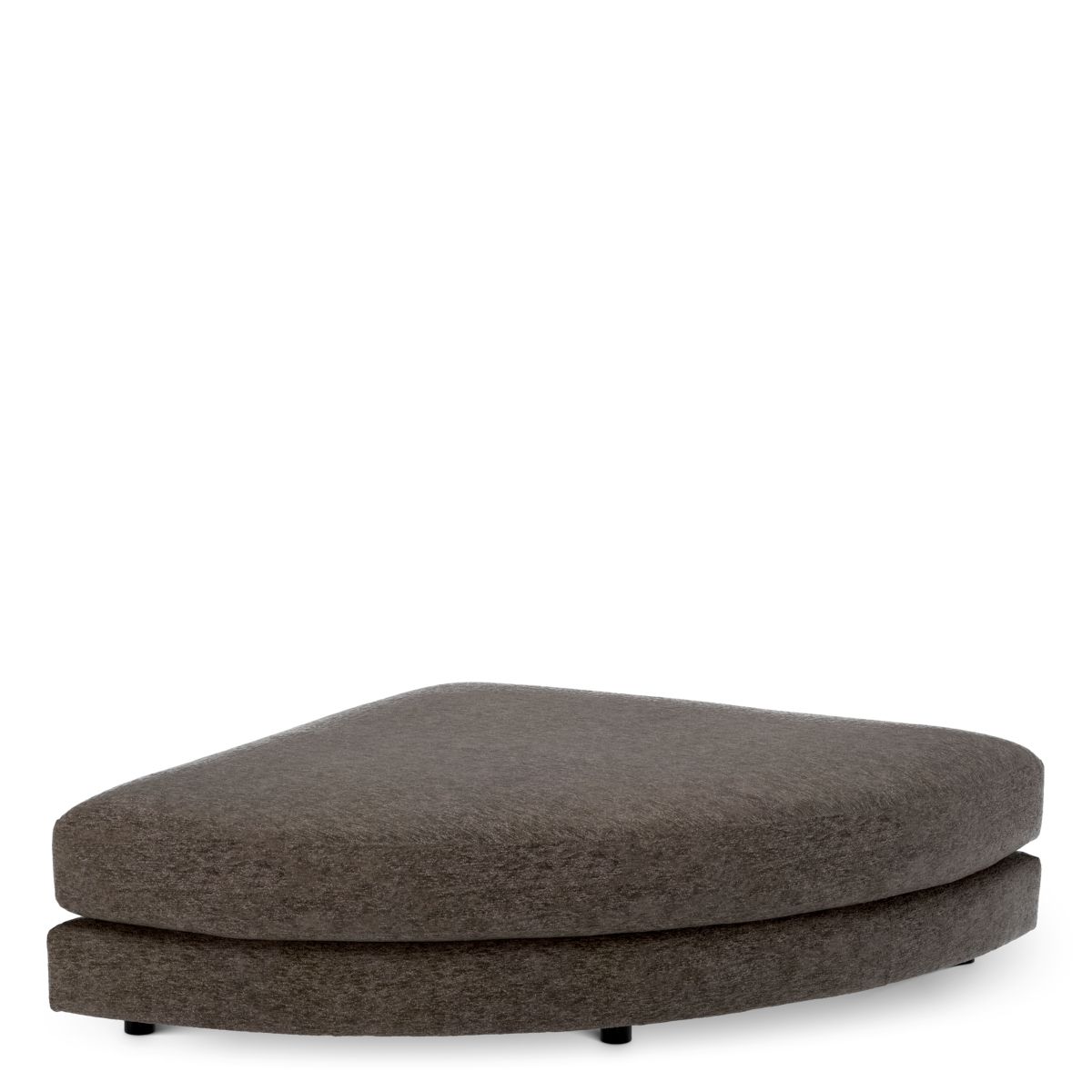 Modulsofa Lounge Club - Ottoman half round Montier Dark Grey