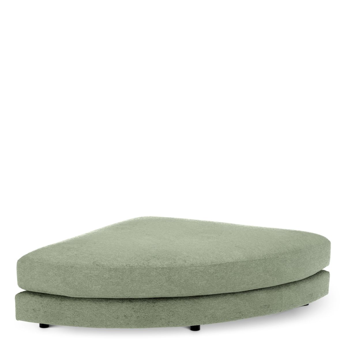 Modulsofa Lounge Club - Ottoman half round Montier Turquoise