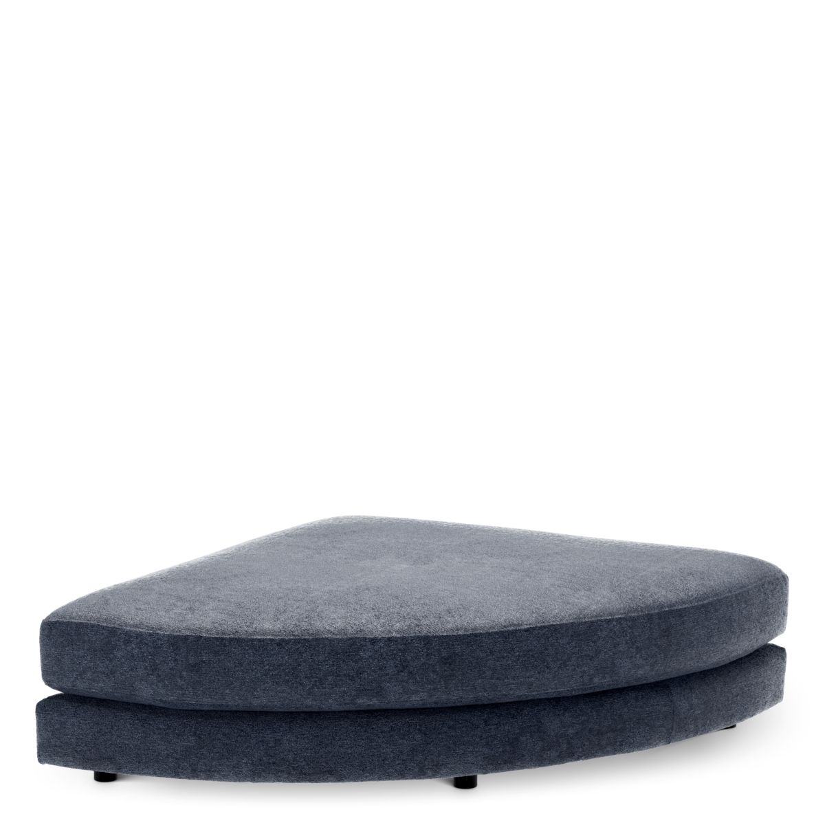 Modulsofa Lounge Club - Ottoman half round Montier Blue