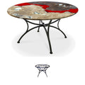 Gartentisch Red Rocks, Ø 120 cm mit Untergestell Vega GD017CS