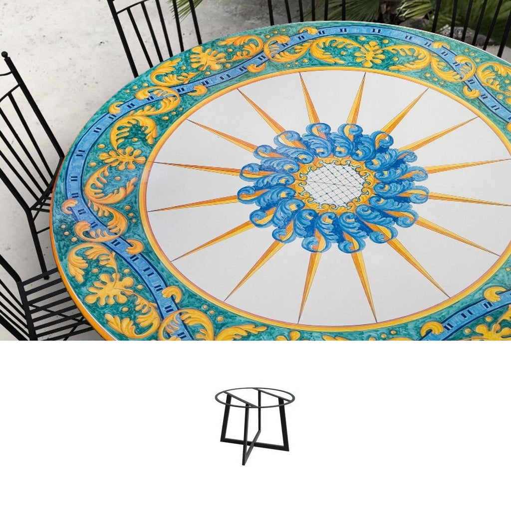 Gartentisch Leonardo, Ø 160 cm mit Untergestell Life-C D130