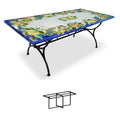 Gartentisch Dea, 200 × 100 cm mit Untergestell Biquadro 180x80