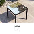 Gartentisch quadratisch Biarritz, 70 × 70 cm mit Untergestell Friends Q70
