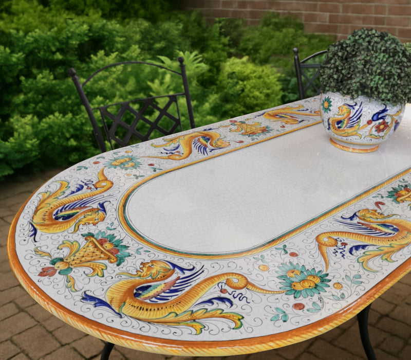 Gartentisch oval Raffaellesco, 200 × 100 cm