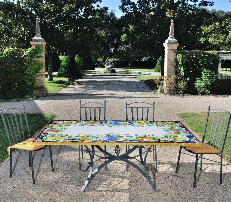 Gartentisch Fantasia di Frutta, 200 × 100 cm