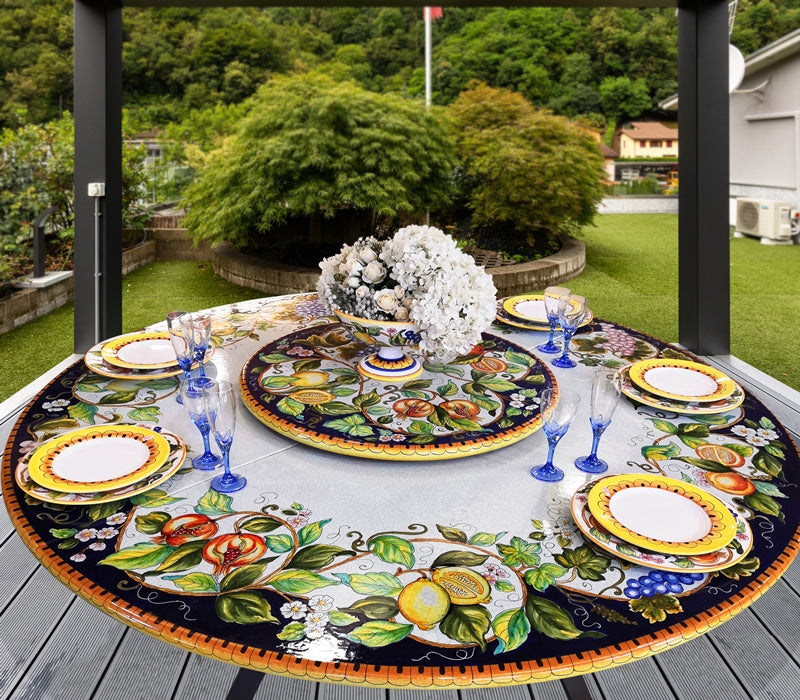 Gartentisch Fantasia di frutta, Ø 180 cm